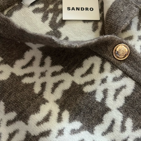 Sandro Double S Coatigan Size 3 / Large - Picture 5 of 5